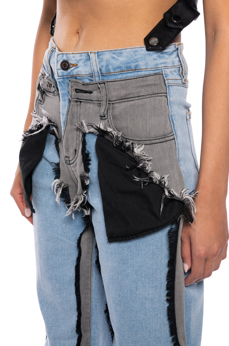 FIGURE IT OUT MULTI DENIM PANT