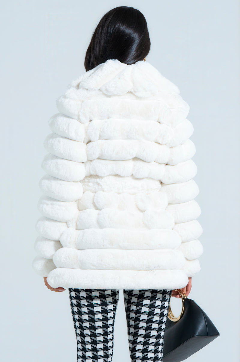 LANA POPCORN FAUX FUR JACKET