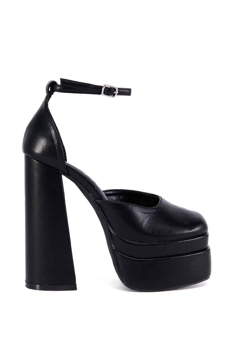 AZALEA WANG YUFFIE BLACK PLATFORM PUMP