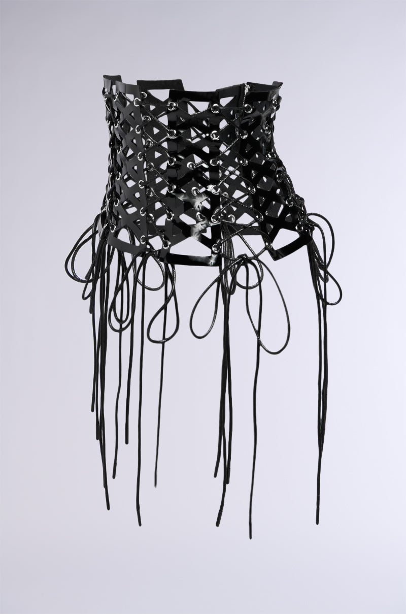 SO FEMME LACE UP BELT