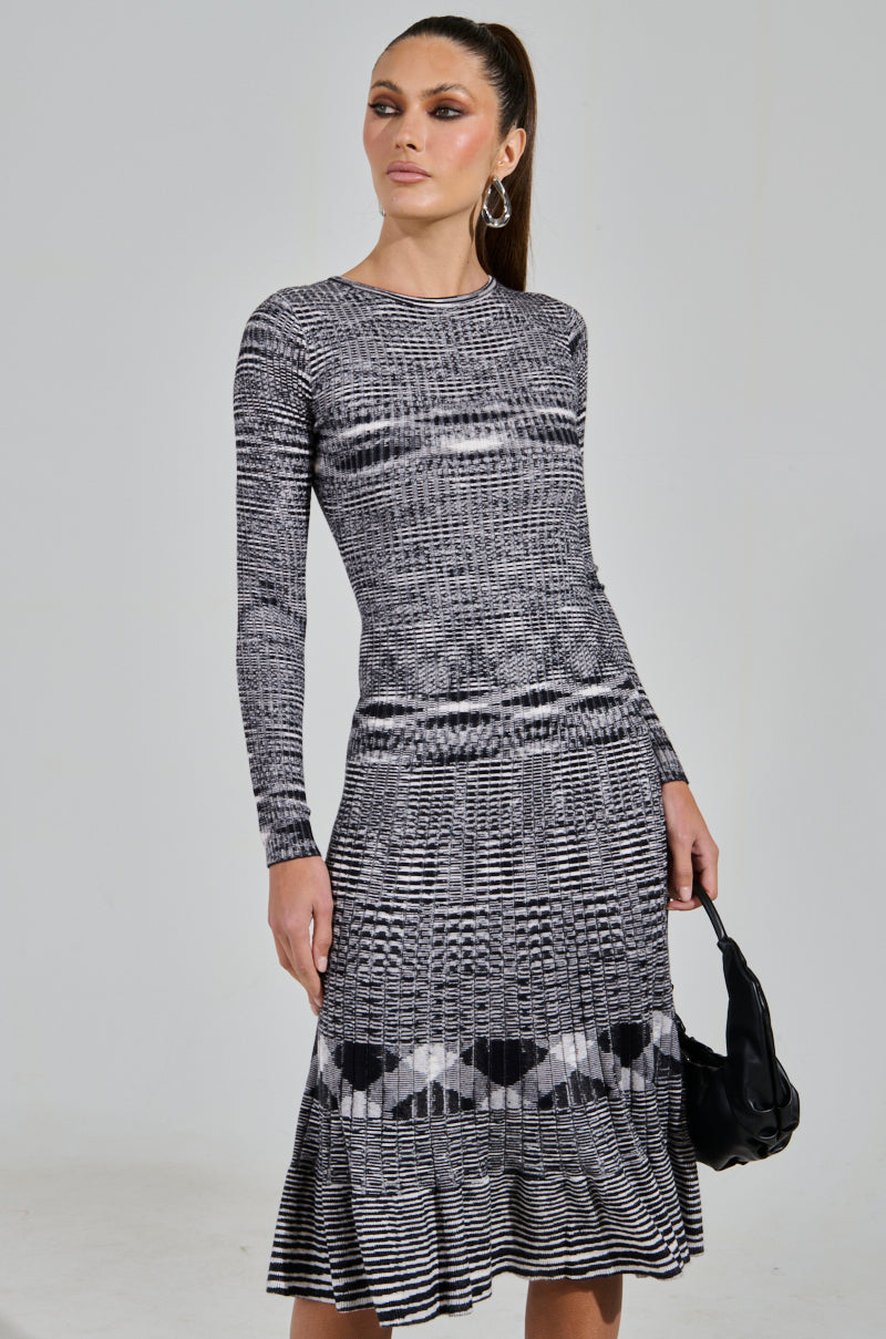 SWERVIN KNIT MAXI DRESS