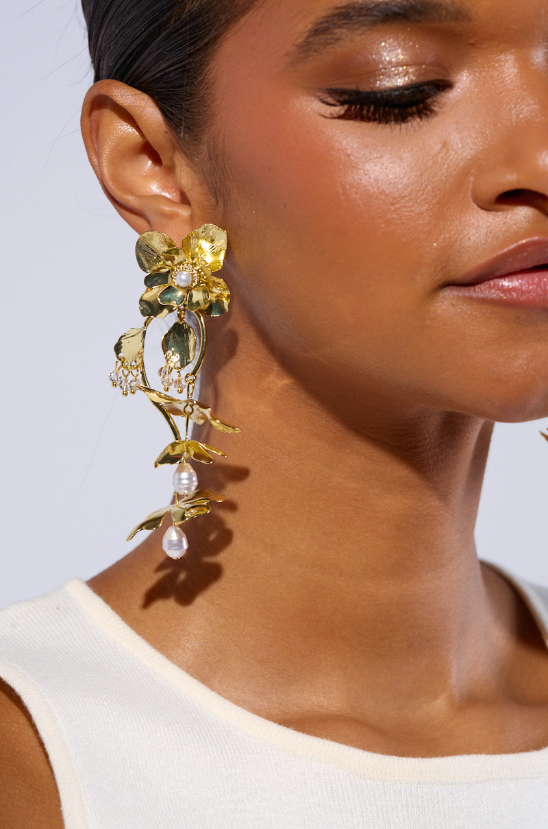 BLOOM WITH ME DANGLE EARRING