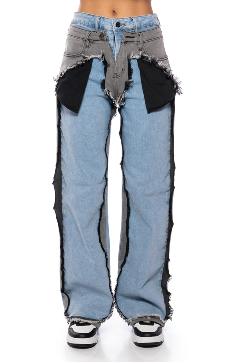 FIGURE IT OUT MULTI DENIM PANT