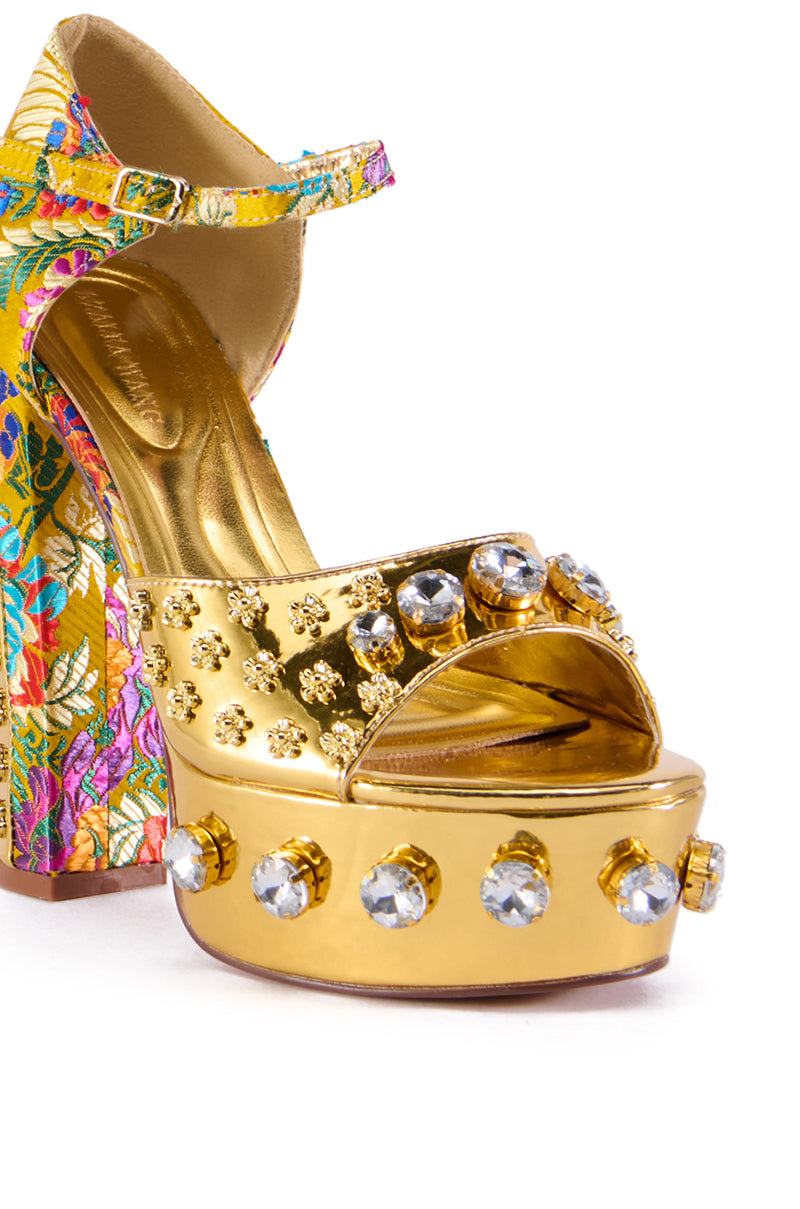 AZALEA WANG URSINA GOLD SANDAL