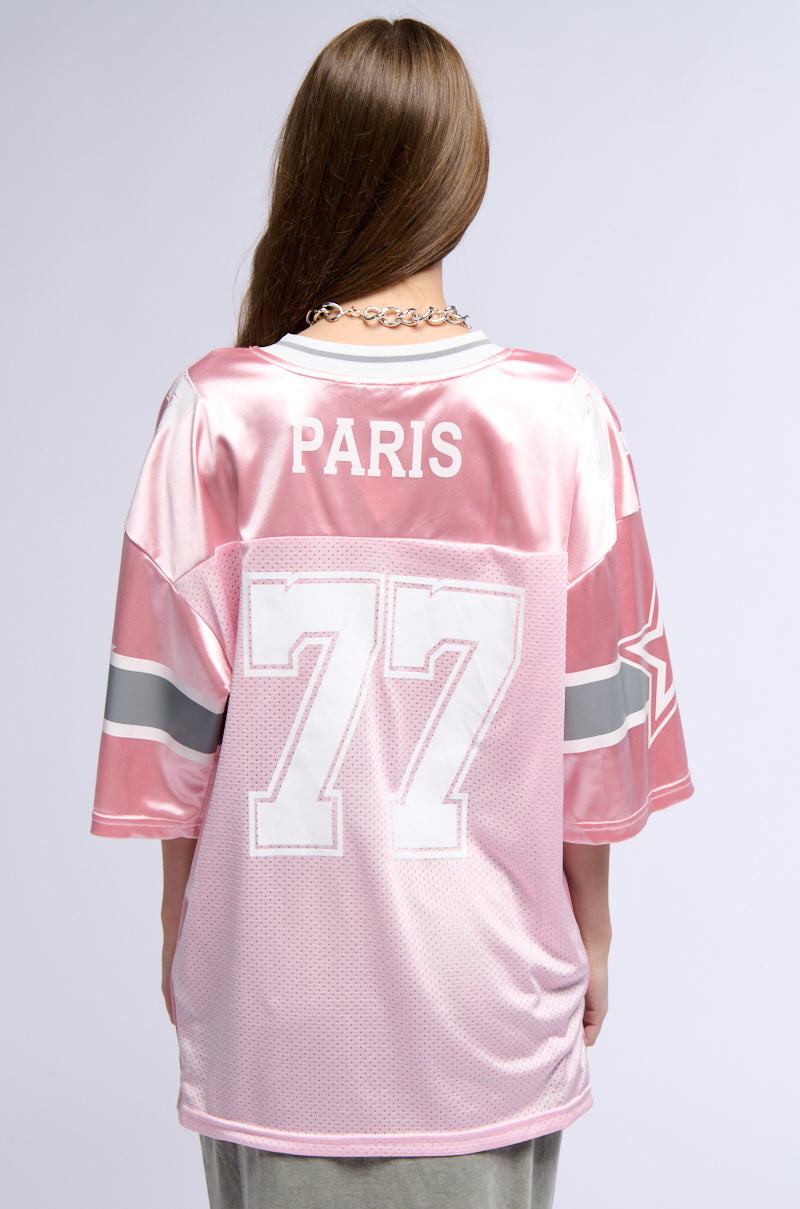 WINNER SQUAD VARSITY JERSEY IN PINK