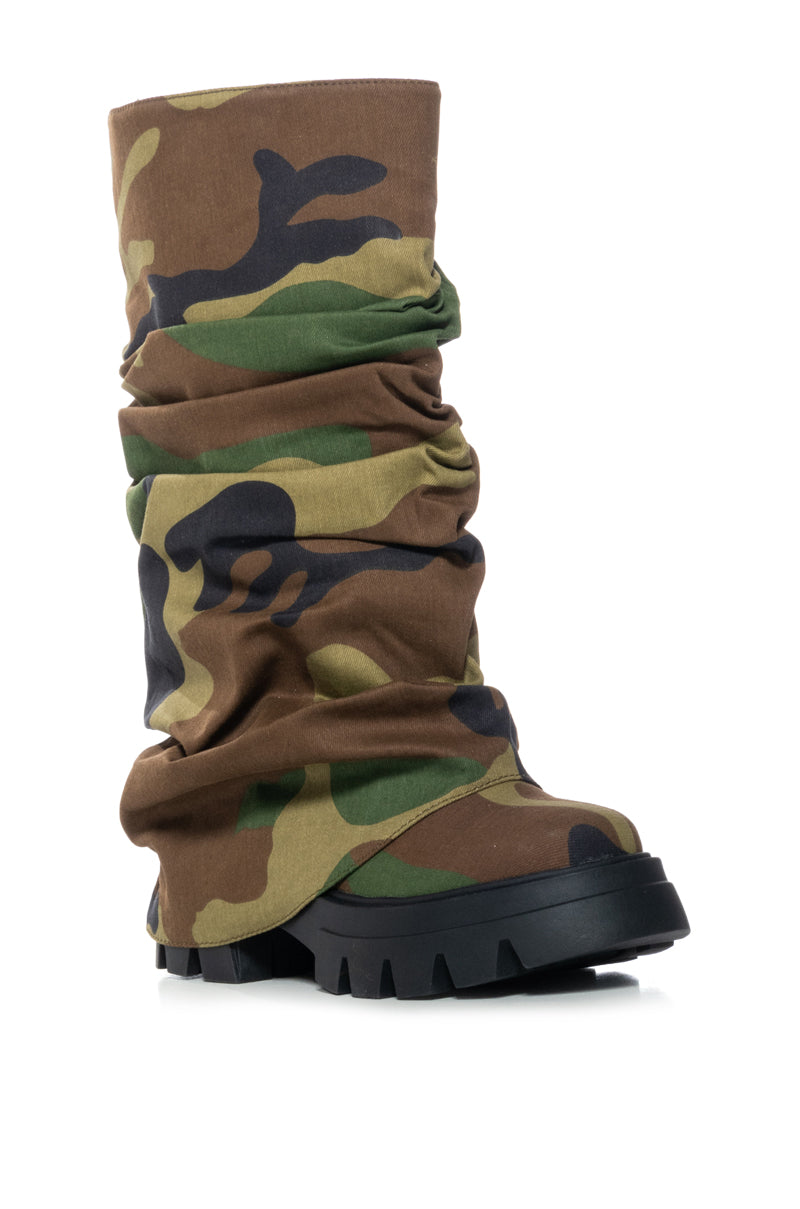 AZALEA WANG MATE CAMO BOOT