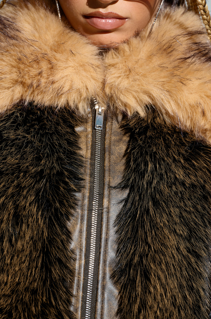 CHIARA PANELED FUR COAT