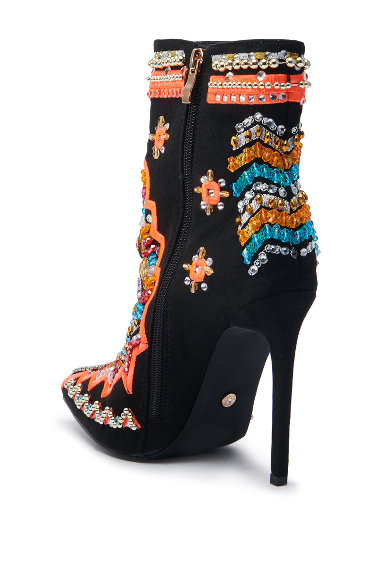 AZALEA WANG ITSY BITSY MULTI EMBELLISHED BOOTIE