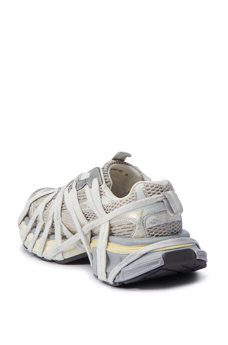 AZALEA WANG SELIE WHITE FLAT SNEAKER