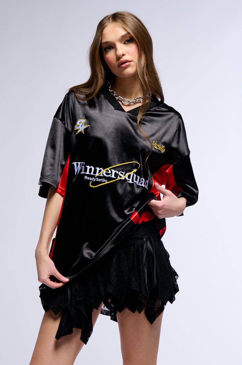 WINNER SQUAD VARSITY JERSEY IN BLACK