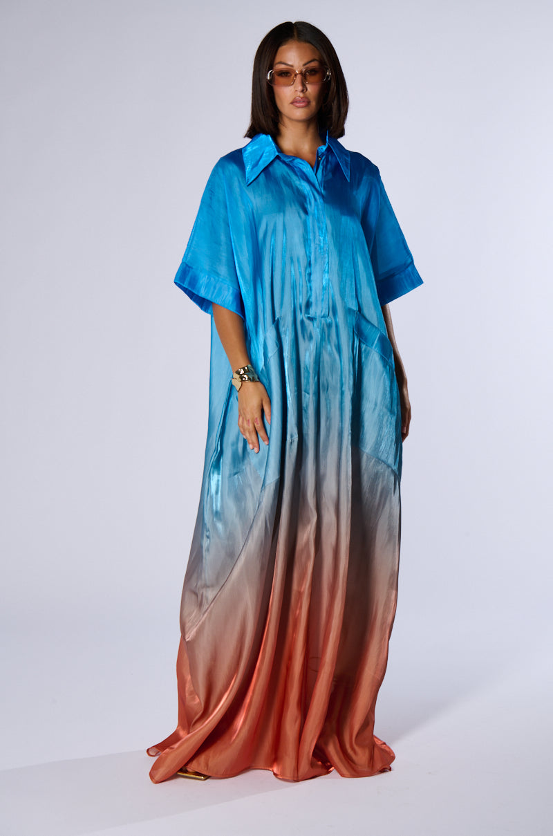 ISLA OMBRE OVERSIZED SATIN JUMPSUIT