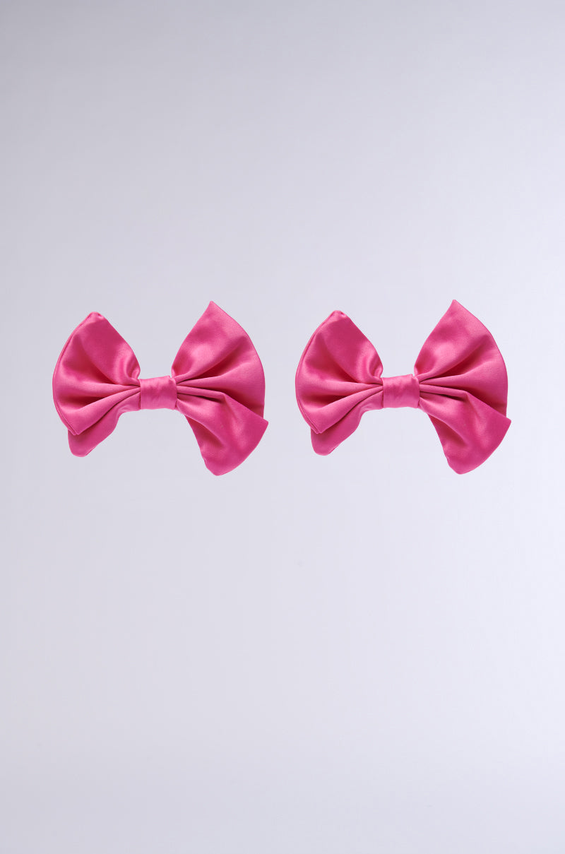 VALENTINA BOW EARRING IN PINK