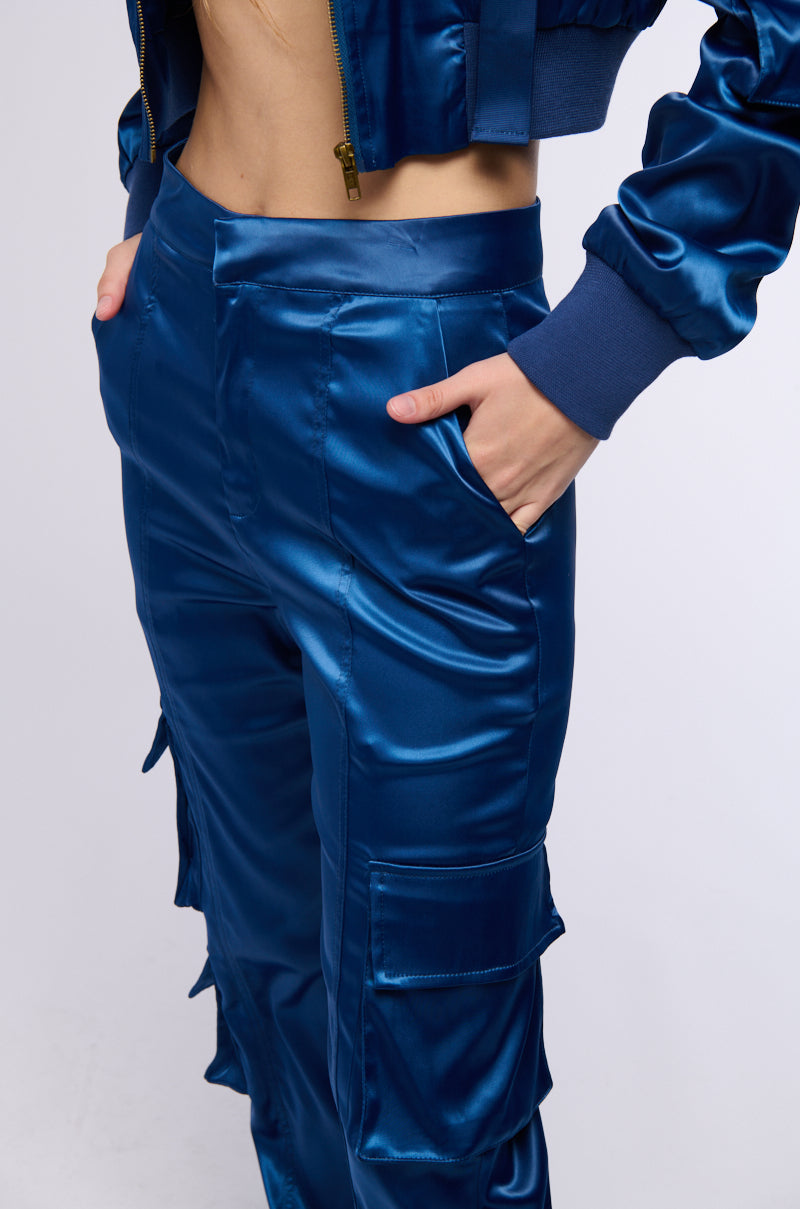 FOR THE THRILL OF IT SATIN JOGGER