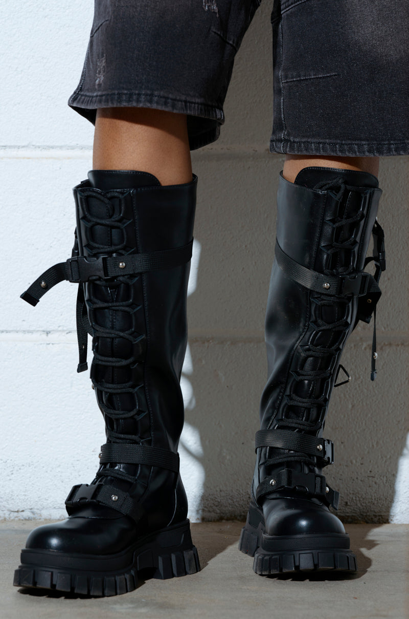 AZALEA WANG MYRON BLACK BOOT