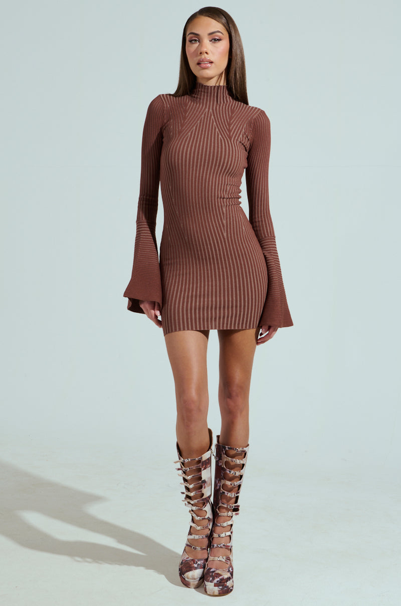 ALL CAUGHT UP KNIT MINI DRESS