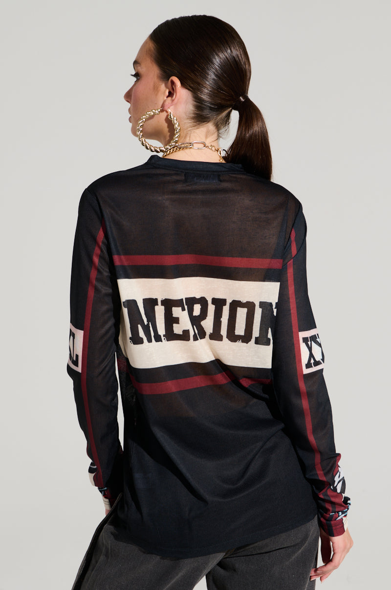 AMERICANA GIRL LONG SLEEVE SHIRT