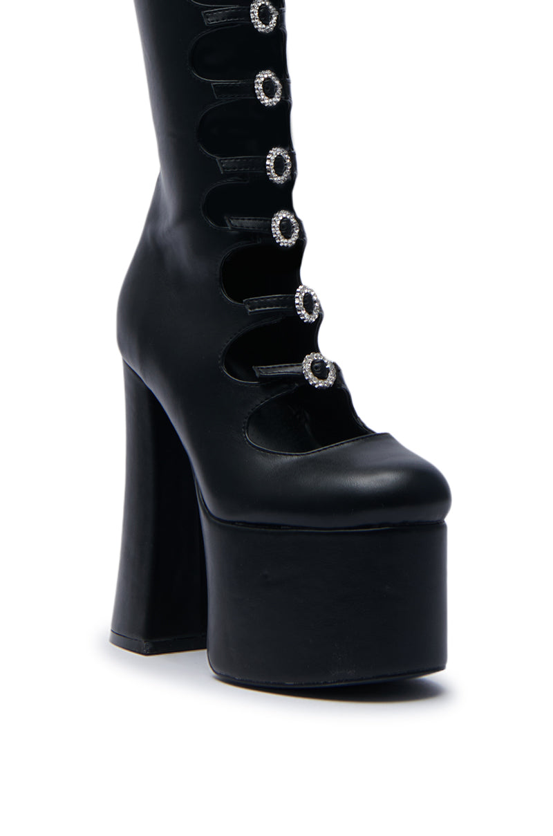 AZALEA WANG TOMLIN BLACK BOOT