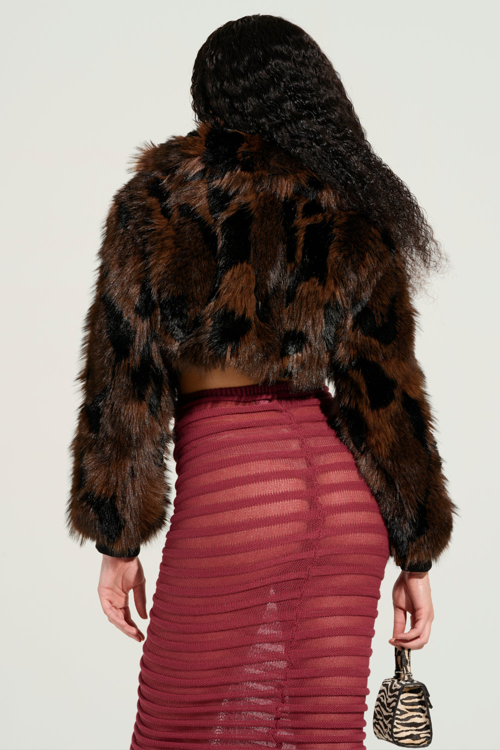 AUSTIN CROPPED FAUX FUR JACKET