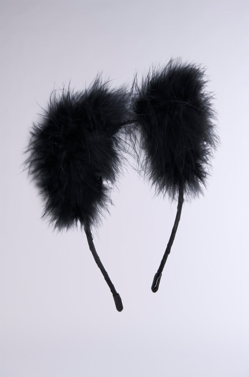 FEATHER CAT EARS