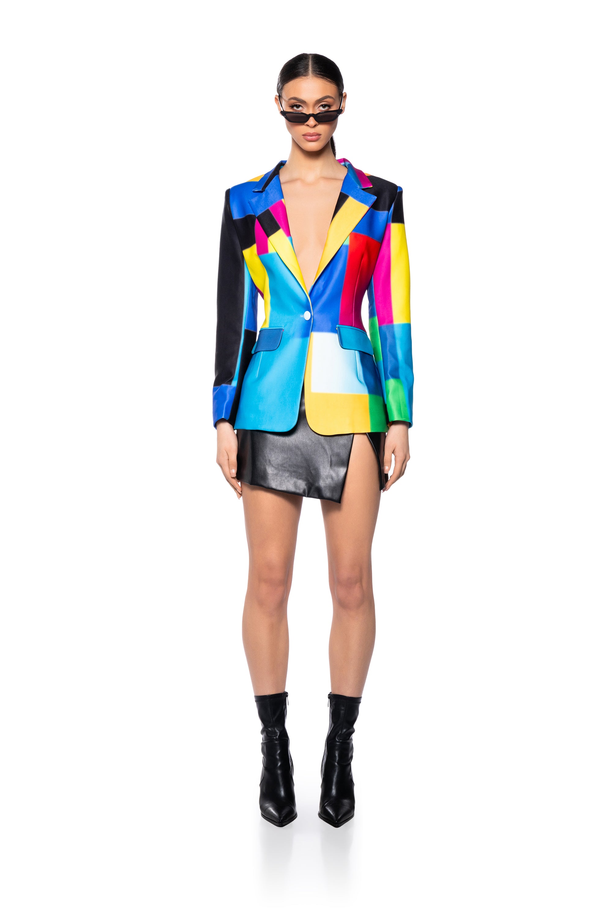 GEO ABSTRACT BLAZER