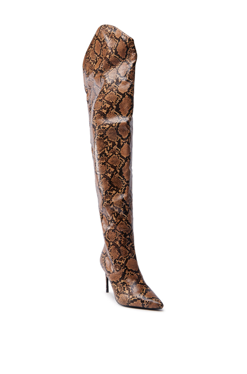 AZALEA WANG TARRANT SNAKE WESTERN TOPLINE BOOT