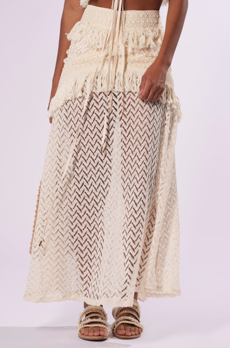 ON THE FRINGE SKIRT