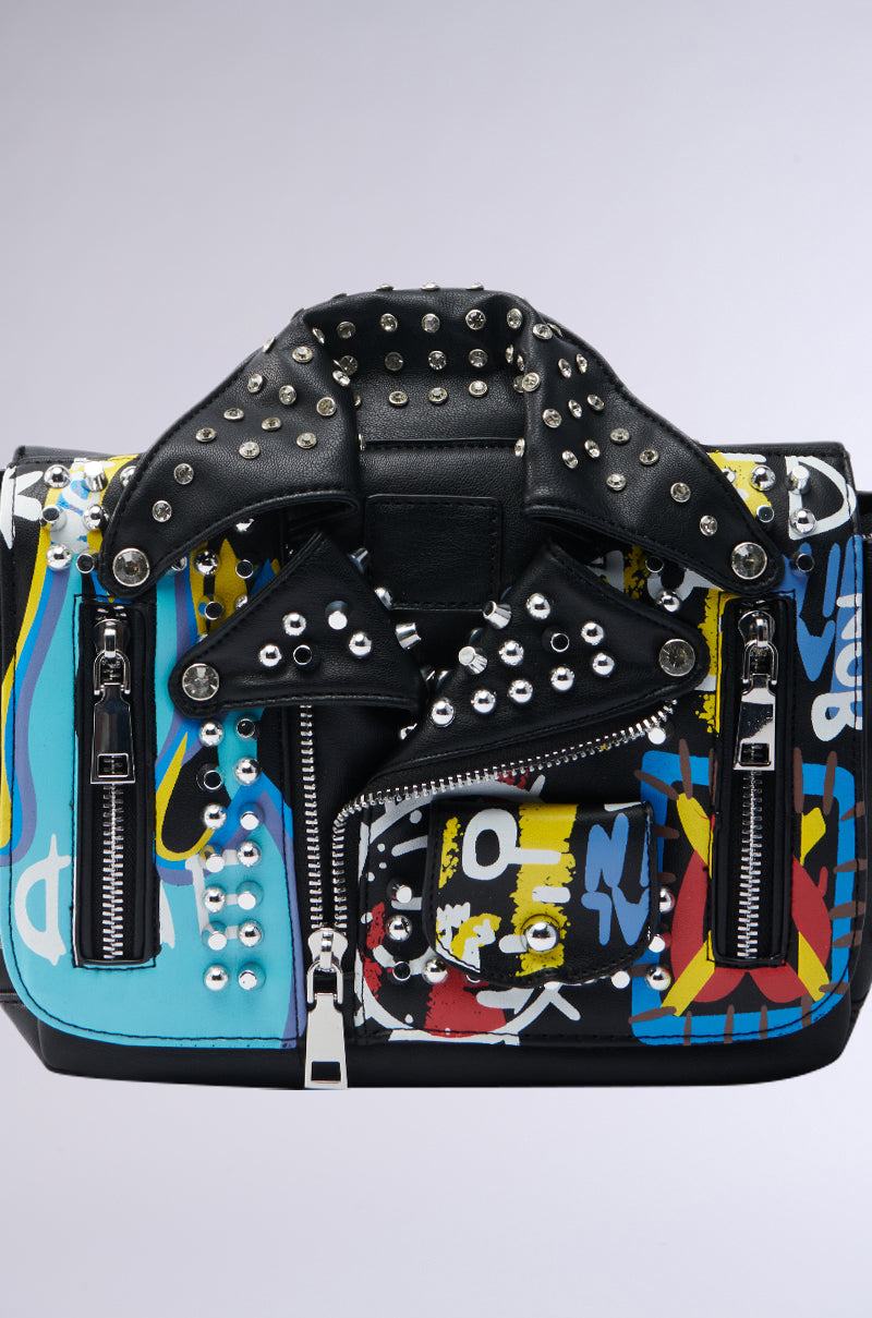 REALLY LIKE THAT PAINTED MOTO BAG