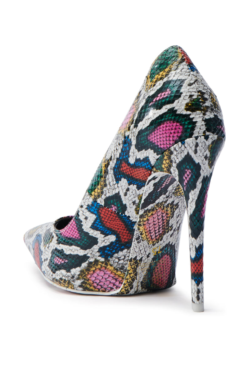 AZALEA WANG AURELIUS MULTI SNAKE STILETTO PUMP