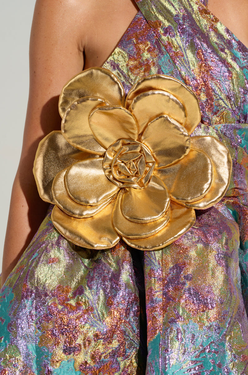 GOLDEN HOUR METALLIC BROOCH