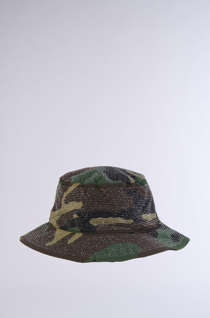 U SEE ME BLING CAMO BUCKET HAT