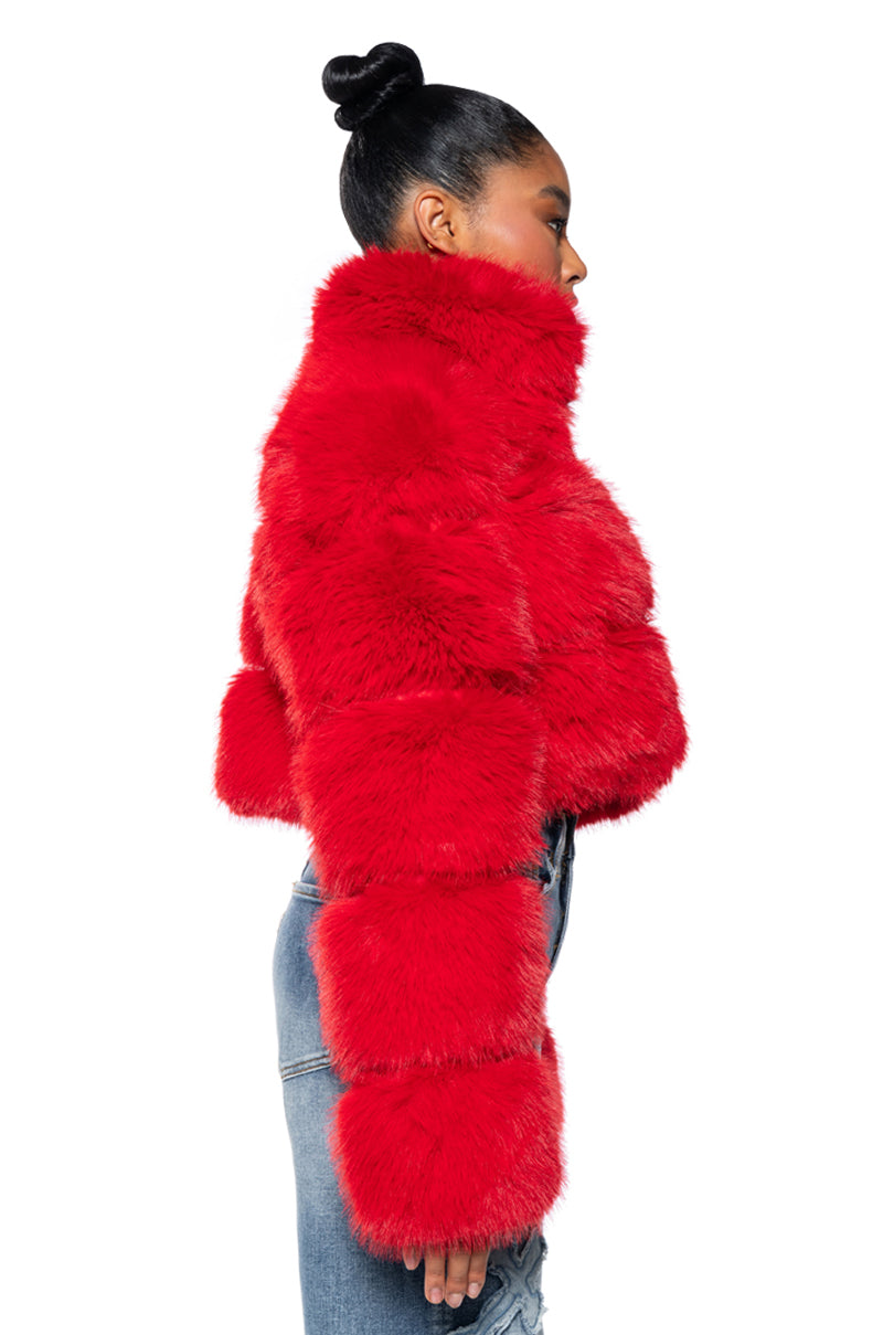 BARBZ FAUX FUR JACKET