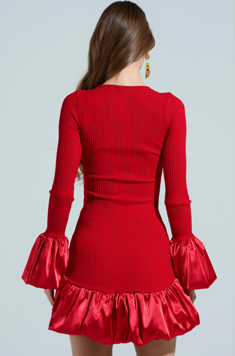 CAN'T MISS ME KNIT MINI DRESS