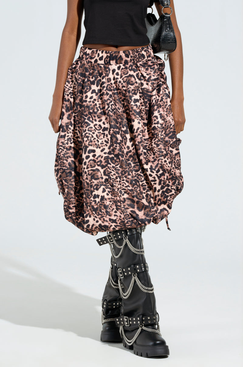 FREE AS CAN BE SKIRT IN CHEETAH