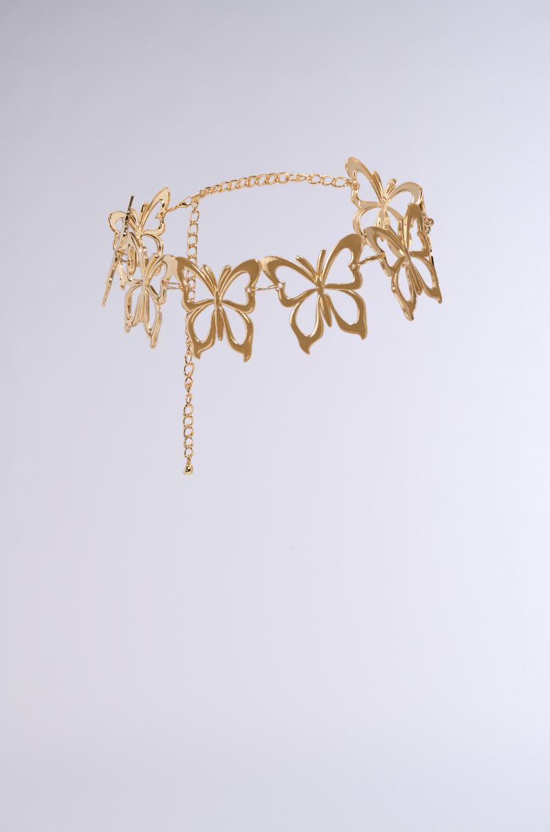 DONT FLY AWAY CHAIN BELT iN GOLD