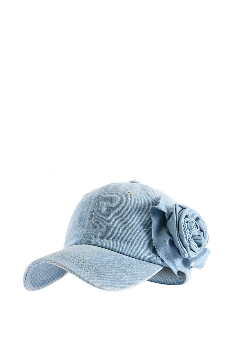 CALL ME ROSE DENIM HAT