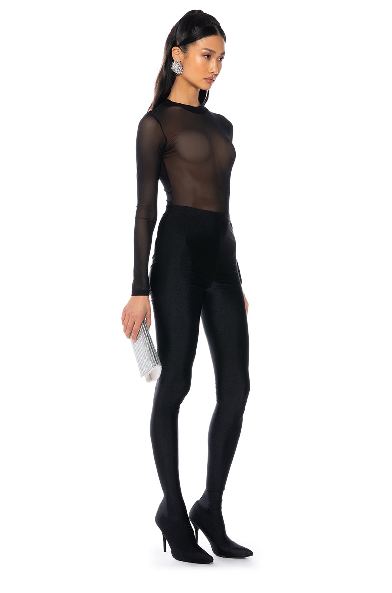 SEXY MESH CASUAL BODYSUIT