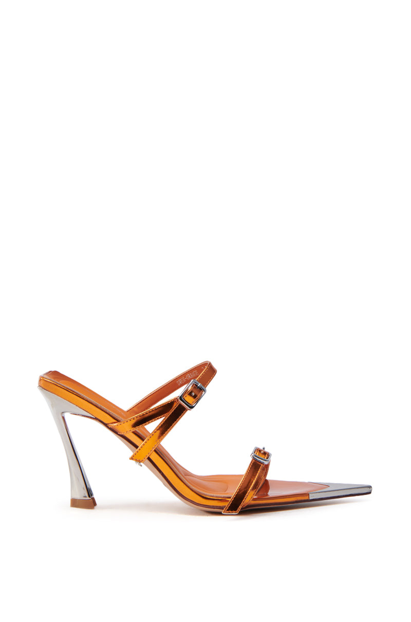 AZALEA WANG SWEN ORANGE STILETTO SANDAL