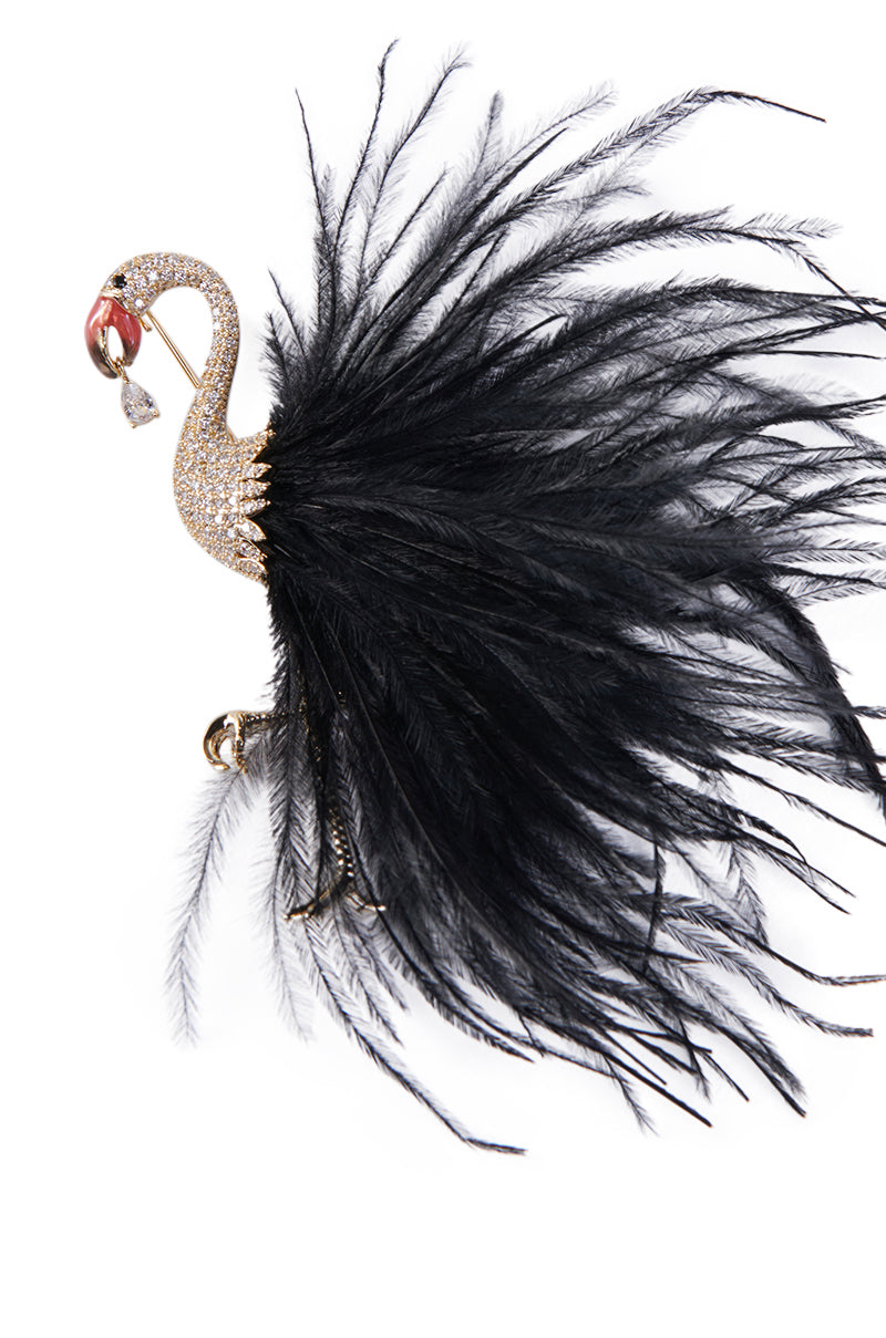 FLAMINGO BABE BROOCH