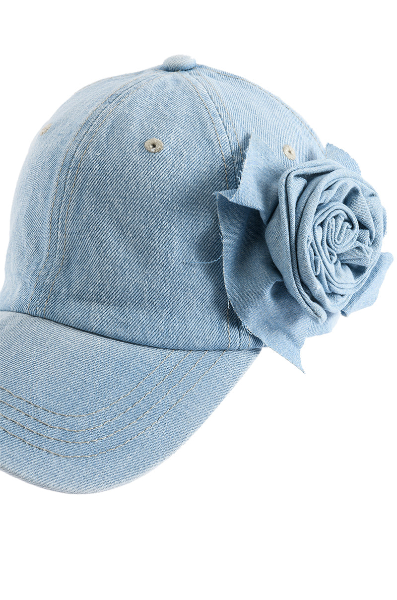 CALL ME ROSE DENIM HAT