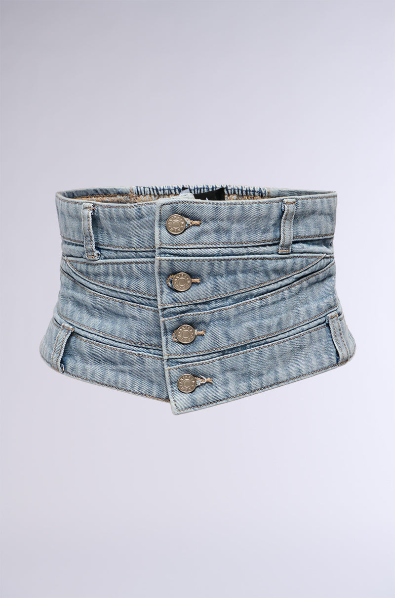 STACKS ON STACKS DENIM BELT