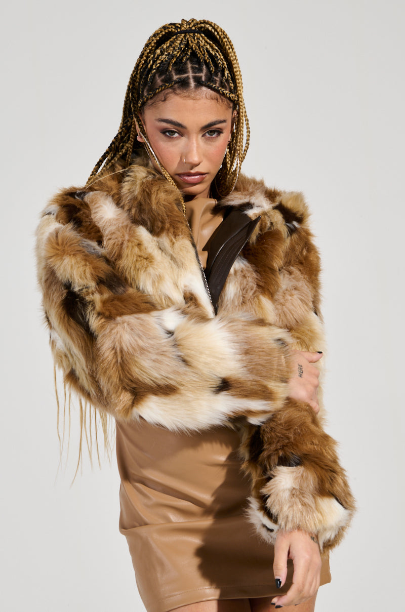 FENNEC FAUX FUR BOMBER