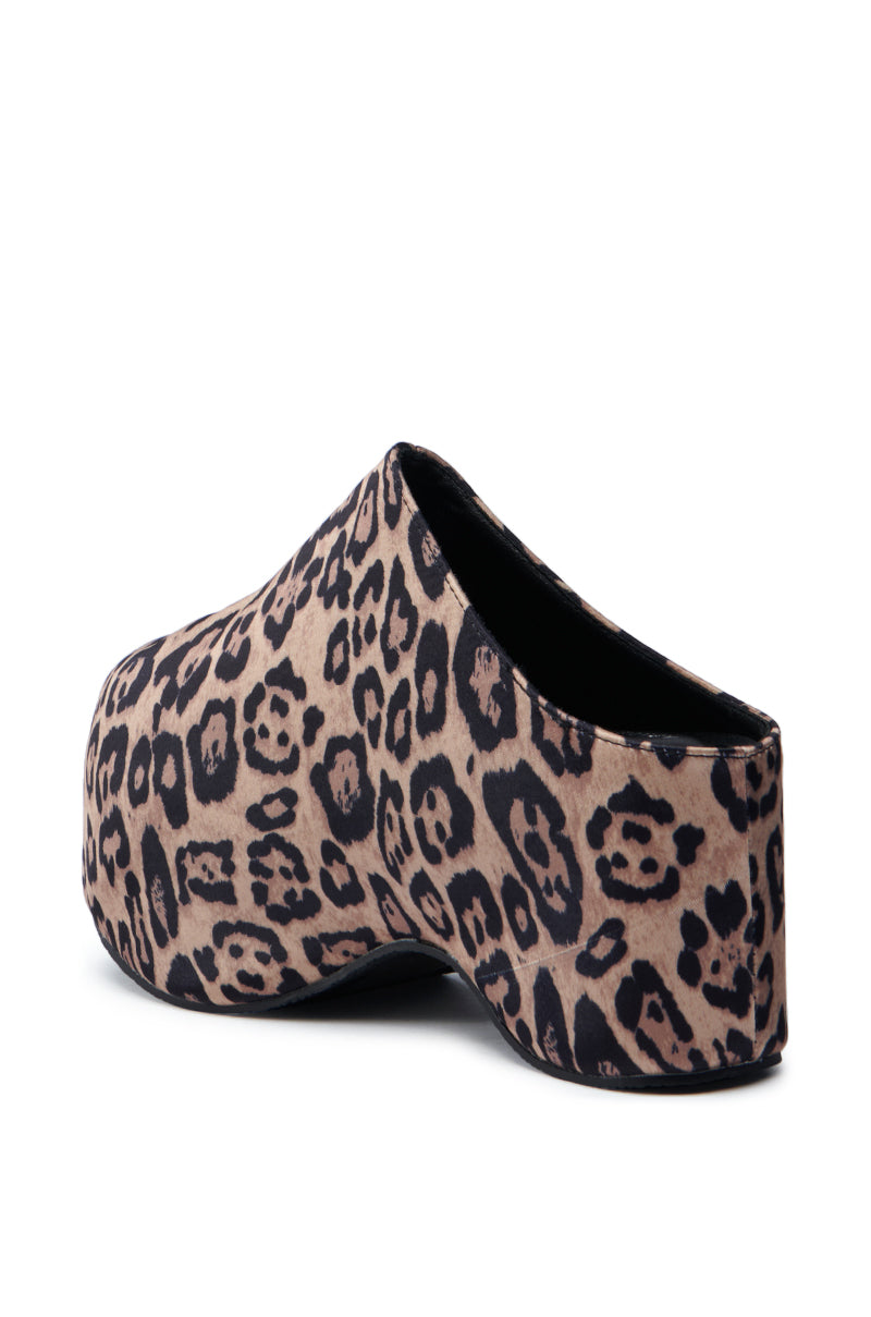 AZALEA WANG TEATREE LEOPARD FLATFORM