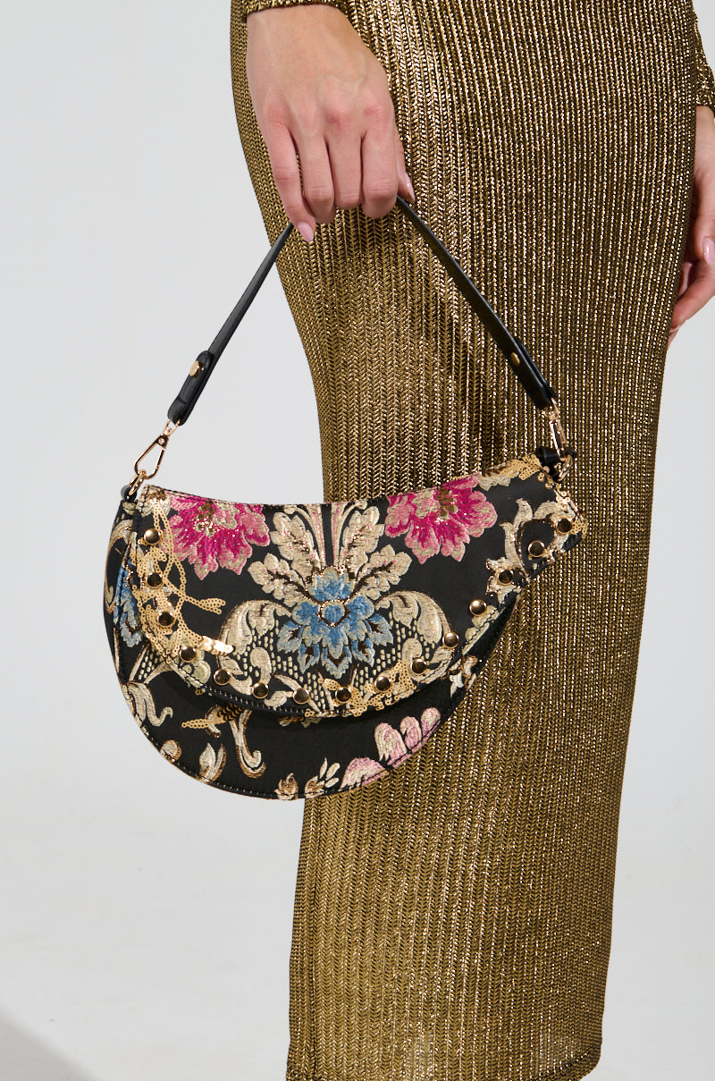 BROCADE DREAMS SADDLE BAG