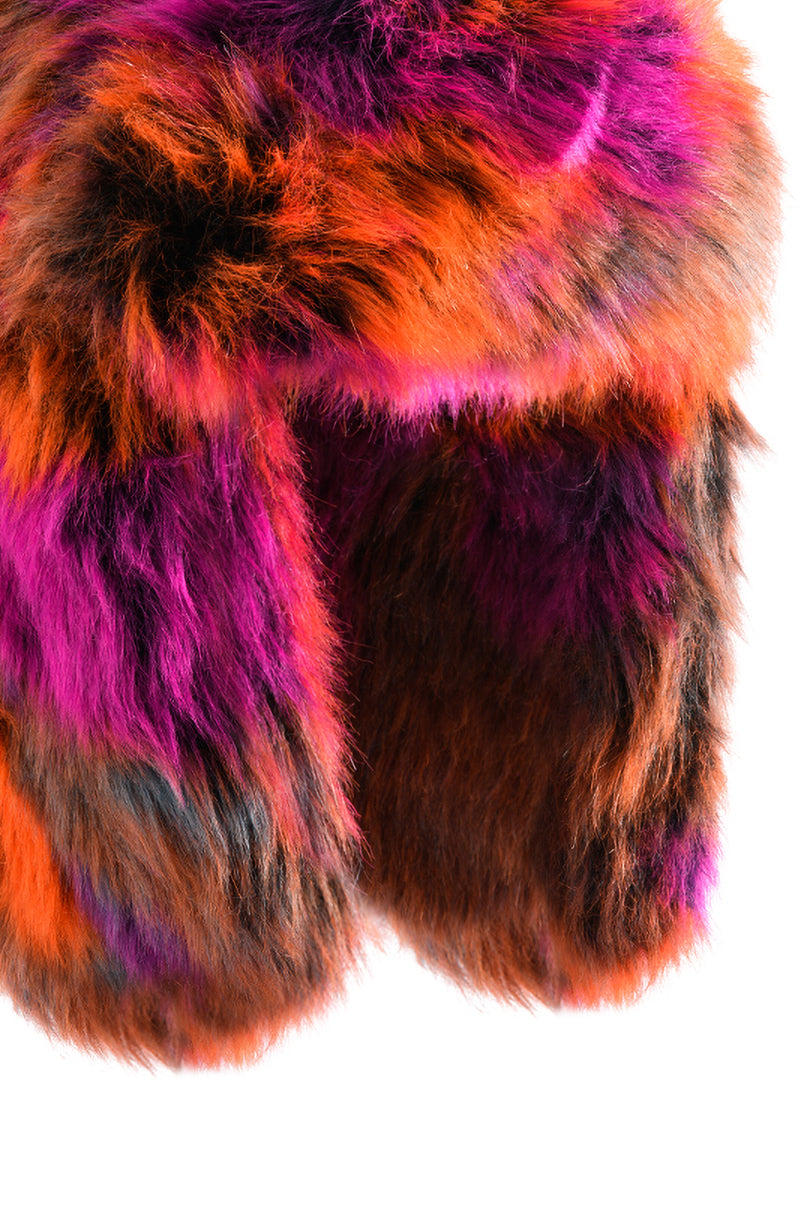 AVI FAUX FUR HAT IN MULTI