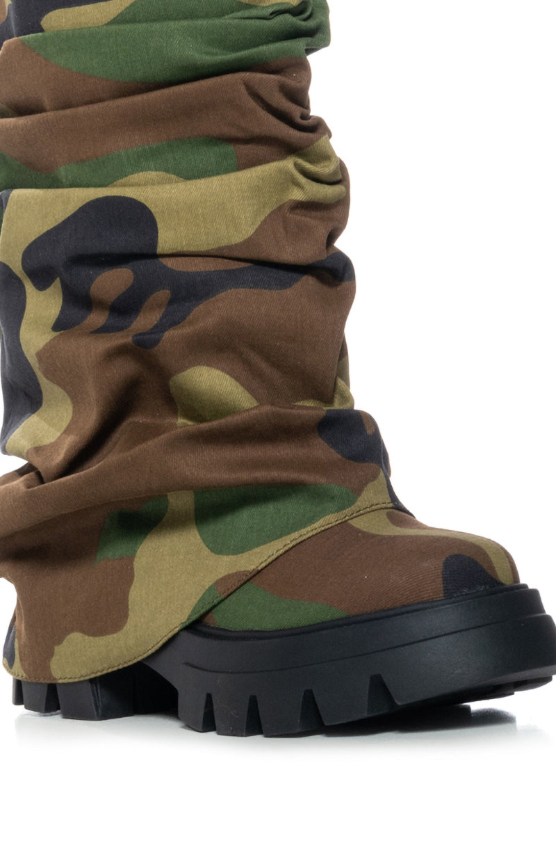 AZALEA WANG MATE CAMO BOOT