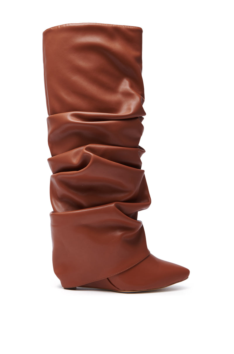 AZALEA WANG ZUMMA TAN WEDGE BOOT