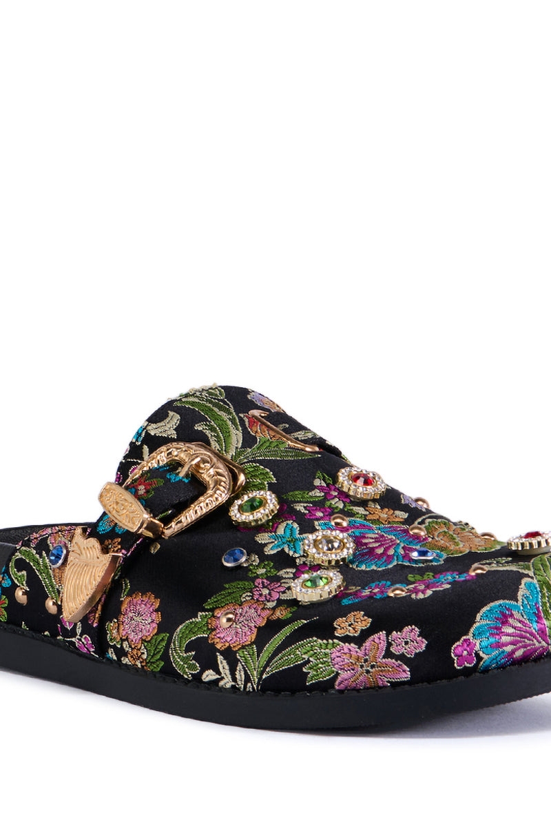 AZALEA WANG QUINBY BROCADE CLOG IN BLACK