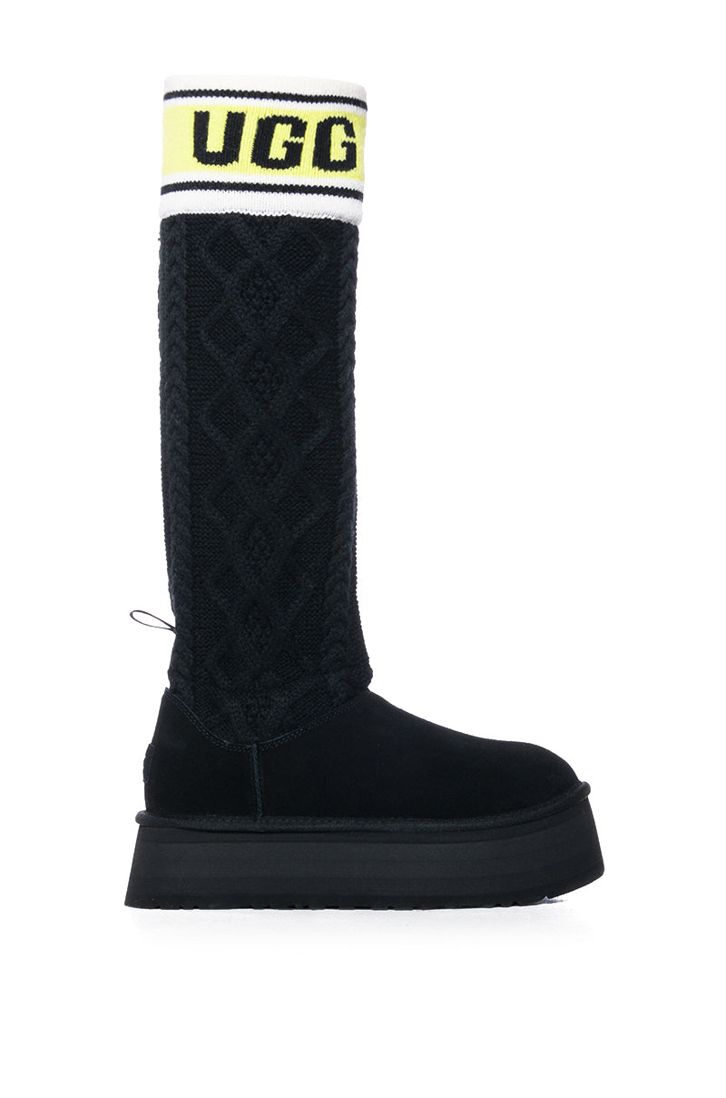 UGG BLACK W CLASSIC SWEATER LETTER