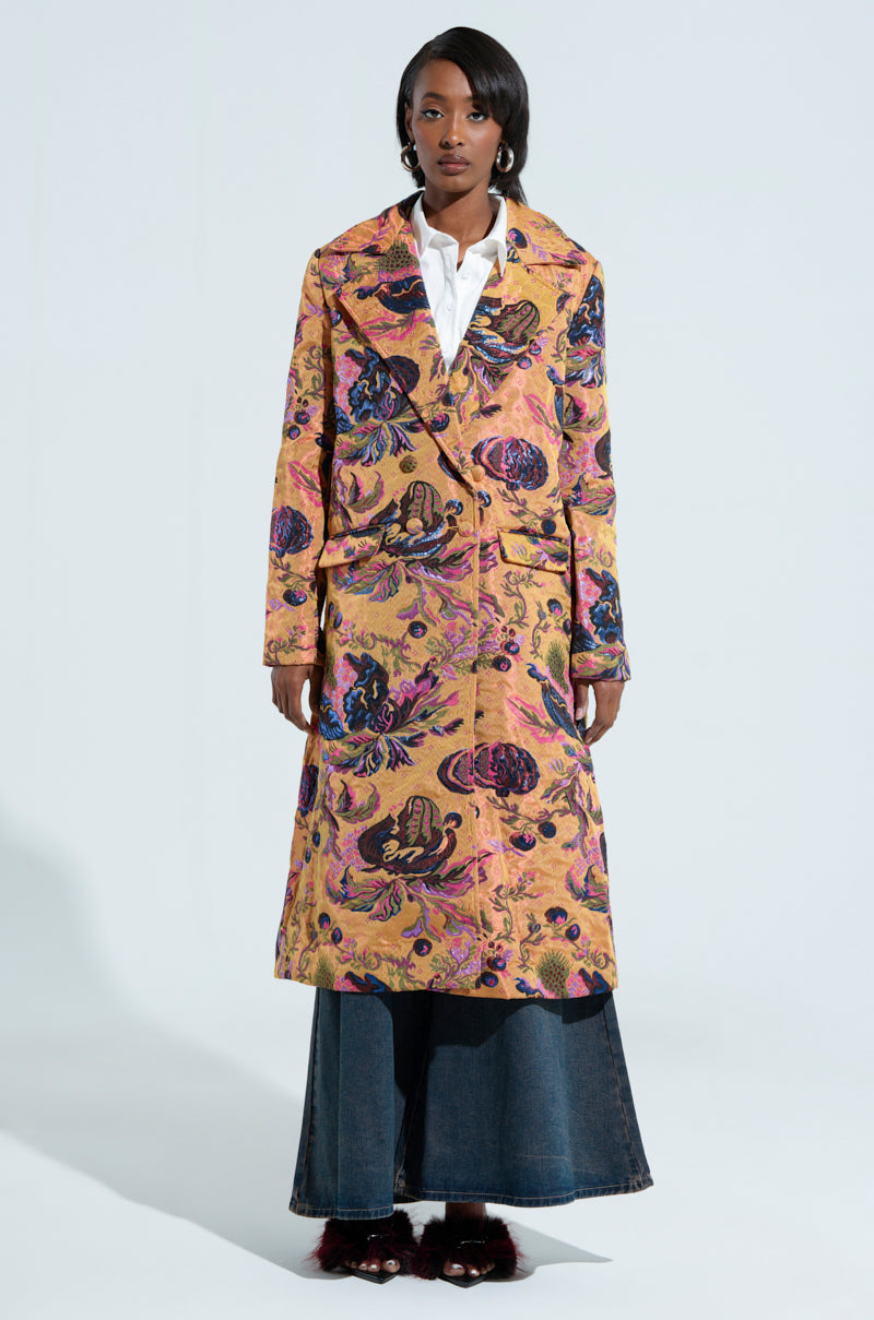 CAMBRIDGE BROCADE TRENCH