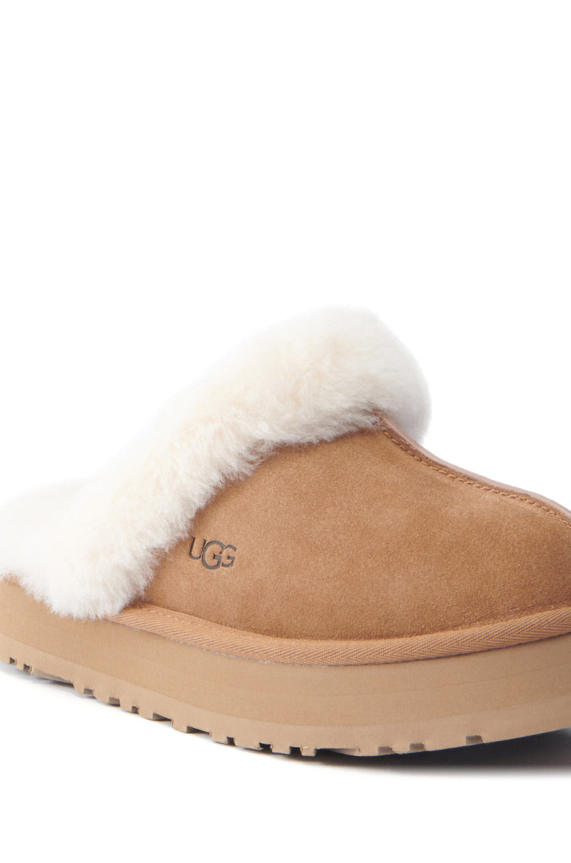 UGG DISQUETTE FLAT IN CHESTNUT